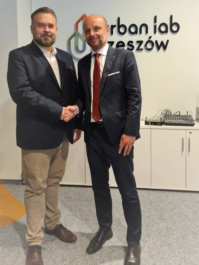 W Urban lab z Prezydentem Rzeszowa Konradem Fiołkiem