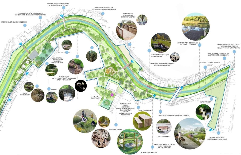 Projekt Bulwarów Białuchy na terenie osiedla Wiśniowa