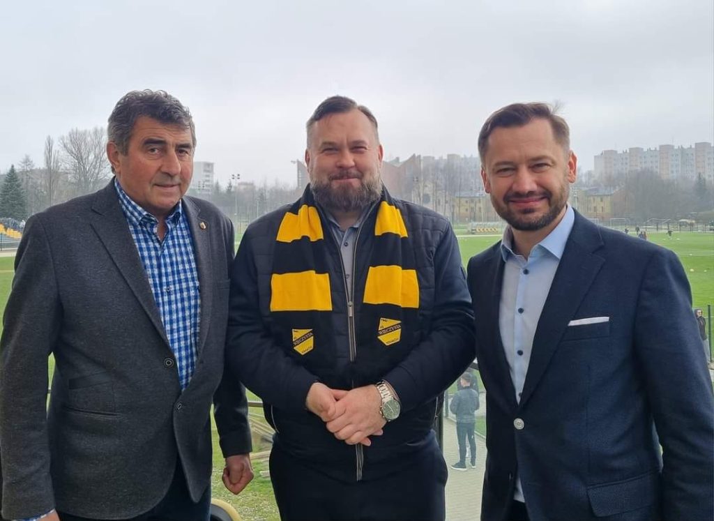 Podczas meczu KS Wieczysta Kraków